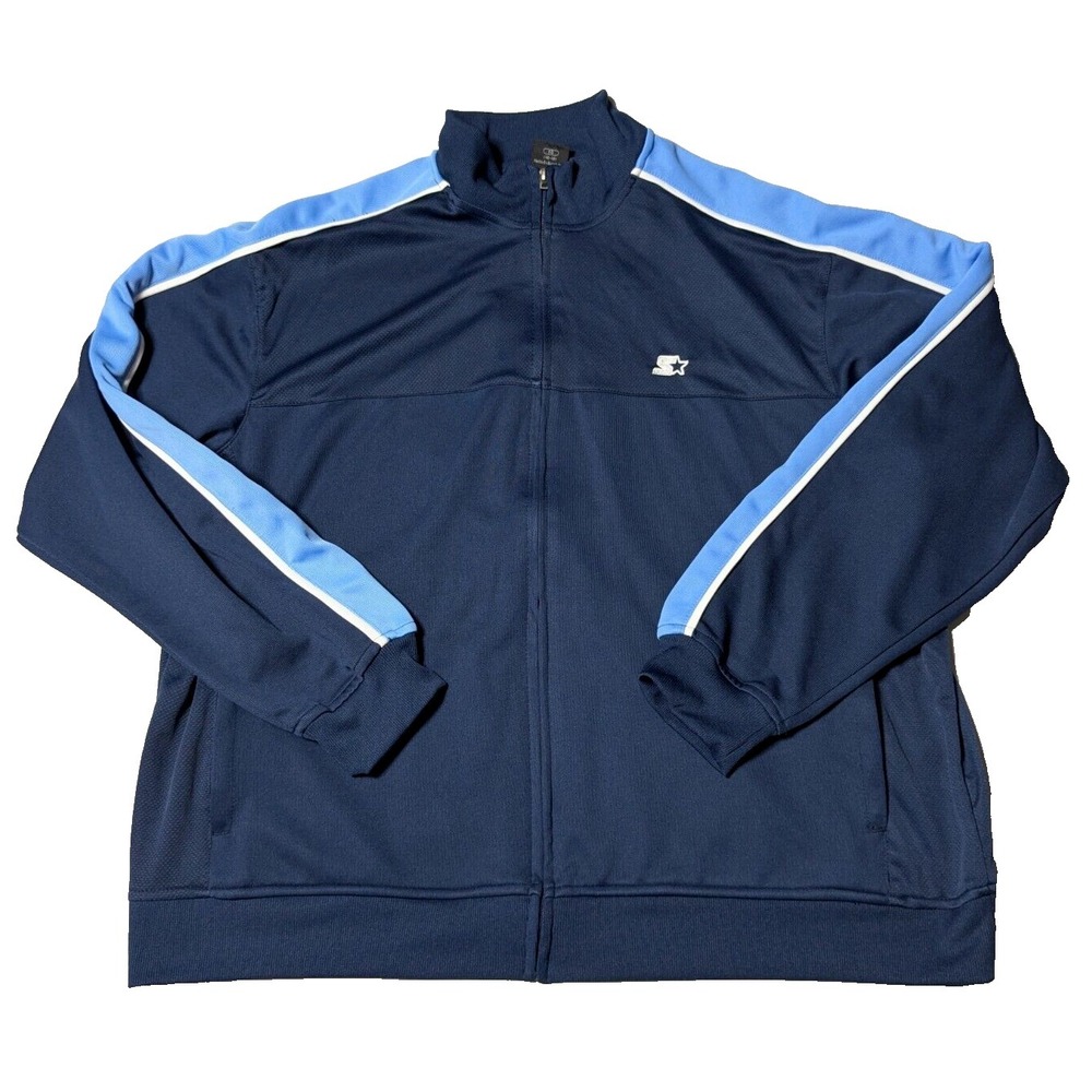 STARTER Men Size XL (46-48) Blue Full‎ Zip Track Jacket